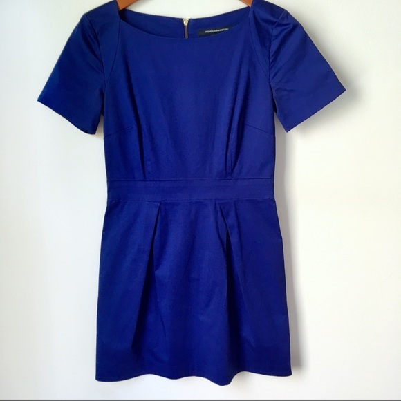 French Connection Richie Mini Dress Royal Blue - Picture 2 of 8